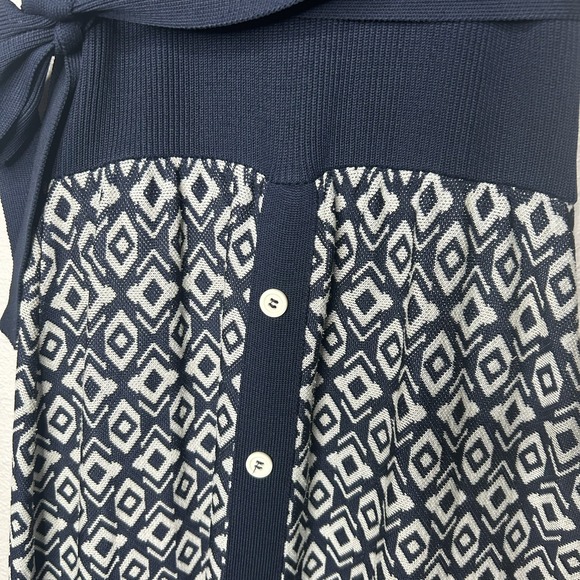 Vintage 60s Blue Hobnobber Mod Dress Size Small Secretary - Picture 5 of 8